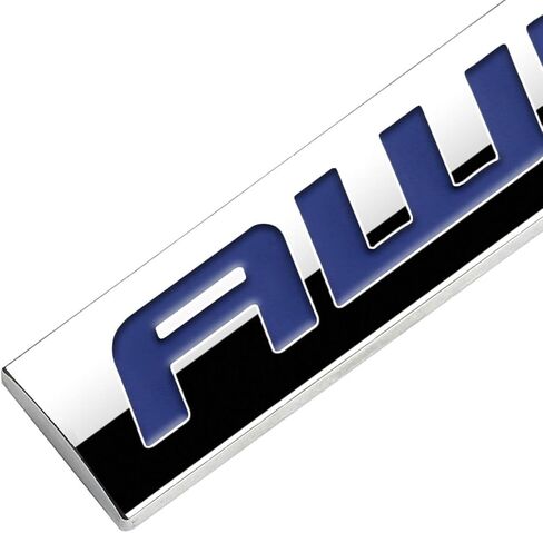 Auto Dynasty Chrome Finish Metal Emblem AWD Badge, (Black Letter) in Saudi Arabia