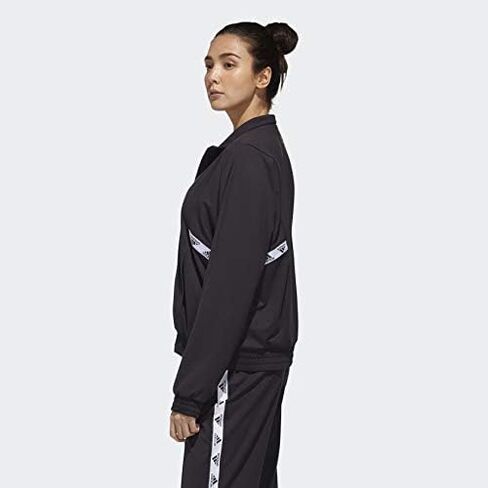 سترة رياضية للسيدات من adidas x Zoe Saldana Collection، أسود، مقاس S in Saudi Arabia