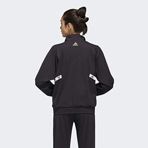 سترة رياضية للسيدات من adidas x Zoe Saldana Collection، أسود، مقاس S in Saudi Arabia