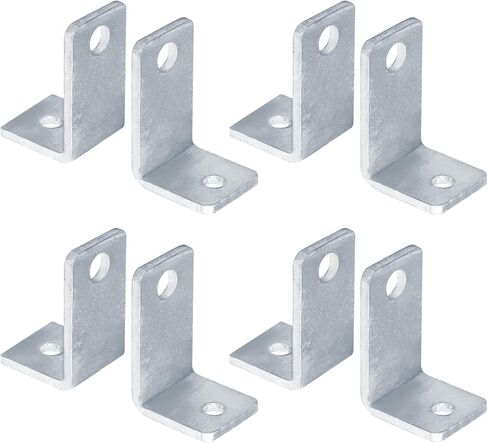 4 أزواج 2-3/4" x 1-1/2" دعامة زاوية من الفولاذ المجلفن على شكل حرف L، دعامة زاوية شديدة التحمل، سمك 3/16 بوصة in Saudi Arabia