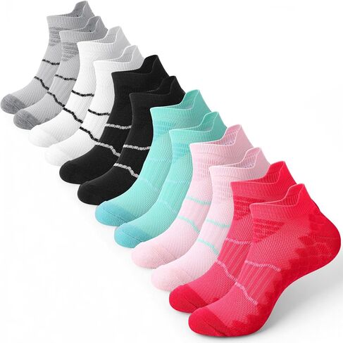 7 Pairs Running Ankle Socks for Women, Thin Mesh Odor-resistant Athletic Cotton Low Cut Socks in Saudi Arabia
