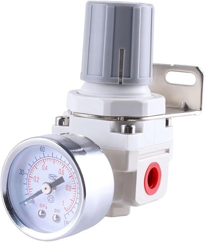 AR2000 1/4" NPT Pneumatic Air Compressor Pressure Regulator Reduction for Compressed Air System 150 PSI Steel Protected Gauge in Saudi Arabia