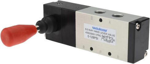 PRO SOURCE 5-Way 3-Position Manual Lever/Spring Air Valve: 128 Max PSI, 1/4" NPT Inlet & Outlet in Saudi Arabia
