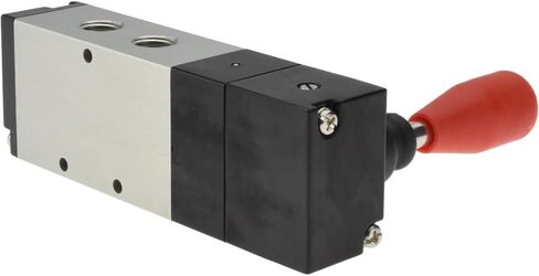 PRO SOURCE 5-Way 3-Position Manual Lever/Spring Air Valve: 128 Max PSI, 1/4" NPT Inlet & Outlet in Saudi Arabia