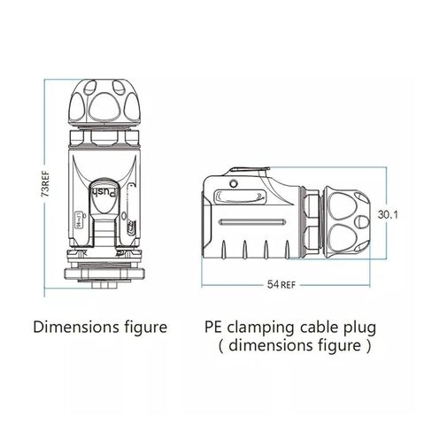 3 pin M16 Size Power Circular Industrial Connector Female in Saudi Arabia