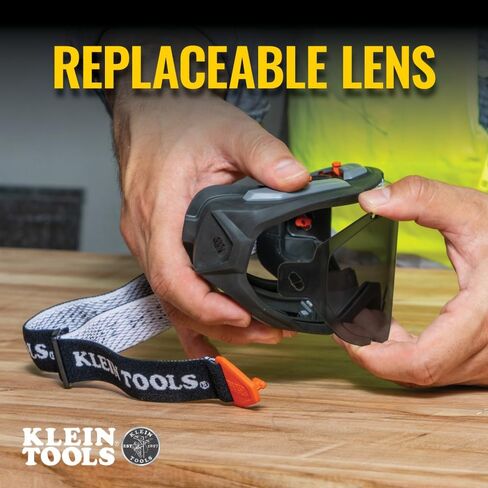 KLEIN TOOLS 60482 Gray Tint OTG Safety Goggles Replacement Lens, Optical Class-1 PPE Eye Protection, Anti-Fog, Scratch-Resistant, UV Protection in Saudi Arabia