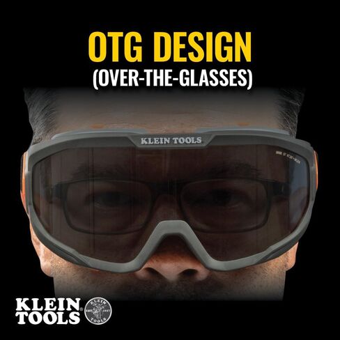 KLEIN TOOLS 60482 Gray Tint OTG Safety Goggles Replacement Lens, Optical Class-1 PPE Eye Protection, Anti-Fog, Scratch-Resistant, UV Protection in Saudi Arabia
