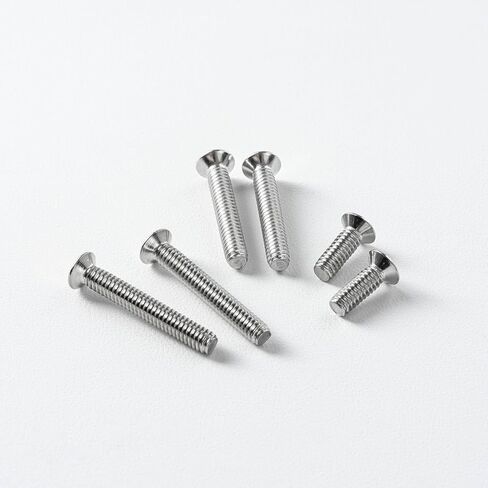 1/4-20 × 2-1/2 بوصة (10 عبوات) برغي آلة برأس مسطح، محرك فيليبس، 304 فولاذ مقاوم للصدأ 18-8، لمسة نهائية لامعة، خيط آلي بالكامل in Kuwait