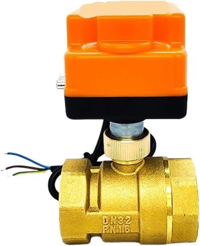 1/2 "3/4" 1 "2" صمام كروي نحاسي ثلاثة أسلاك تحكم ثنائي الاتجاه مع مفتاح يدوي 220 فولت 24 فولت 12 فولت (1، DC24V) in Kuwait
