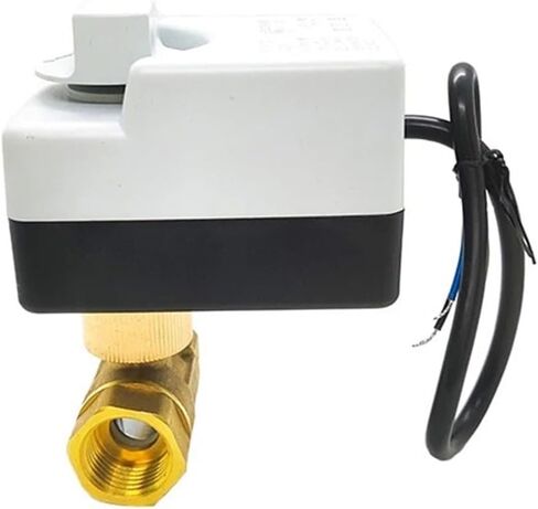 1/2" Brass Ball Valve Three-Wire Two-Control Two-Way Actuator Internal Thread with Manual Switch AC220V in Saudi Arabia