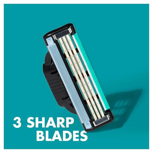 Gillette Mach3 Razor Blades for Men with Stronger-Than-Steel Blades, 8 Refills (Packaging May Vary) in Saudi Arabia