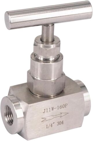 1 قطعة 320 بار 1/4 "أنثى 304 الفولاذ المقاوم للصدأ التحكم في التدفق وقف صمام المياه الغاز الوقود in Kuwait