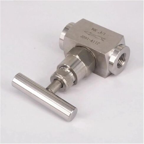 1 قطعة 320 بار 1/4 "أنثى 304 الفولاذ المقاوم للصدأ التحكم في التدفق وقف صمام المياه الغاز الوقود in Kuwait