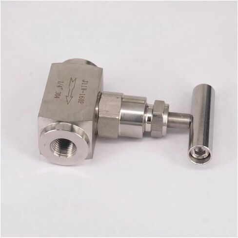 1 قطعة 320 بار 1/4 "أنثى 304 الفولاذ المقاوم للصدأ التحكم في التدفق وقف صمام المياه الغاز الوقود in Kuwait