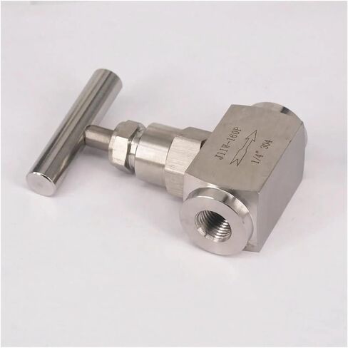 1 قطعة 320 بار 1/4 "أنثى 304 الفولاذ المقاوم للصدأ التحكم في التدفق وقف صمام المياه الغاز الوقود in Kuwait