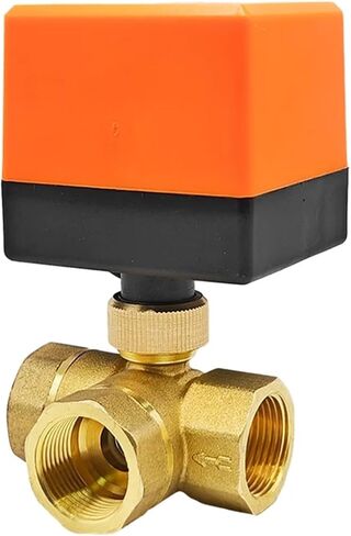 1/2 3/4 1 1-1/4 1-1/2 2 Inch Electric Ball Valve Brass Solenoid Three-Way AC220V 1Pcs(1") in Saudi Arabia