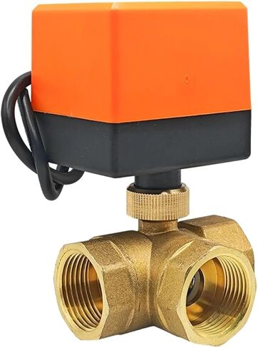 1/2 3/4 1 1-1/4 1-1/2 2 Inch Electric Ball Valve Brass Solenoid Three-Way AC220V 1Pcs(1") in Saudi Arabia