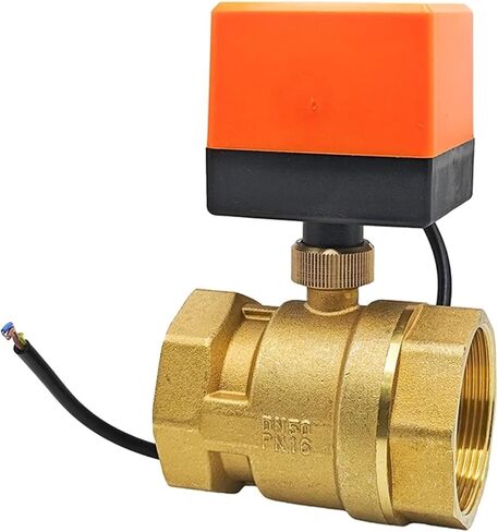 2 بوصة صمام الكرة الكهربائية النحاس AC220V DC24V DC12V بمحركات اتجاهين (24VAC) in Saudi Arabia