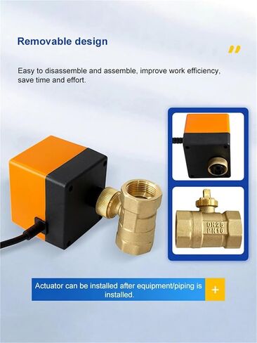 2 بوصة صمام الكرة الكهربائية النحاس AC220V DC24V DC12V بمحركات اتجاهين (24VAC) in Saudi Arabia