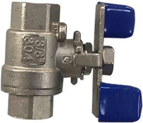 1/4 "3/8" 1/2 "3/4" 1 "صمام من قطعتين 304 صمام كروي داخلي من الفولاذ المقاوم للصدأ(1) in Saudi Arabia