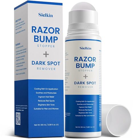 Razor Bump Stopper with Dark Spot Remover, Razor Bumps Treatment for Men and Women, After Shave Solution for Ingrown Hairs and Razor Burns, Roll on Ingrown Hair Treatment for Men and Women in Kuwait