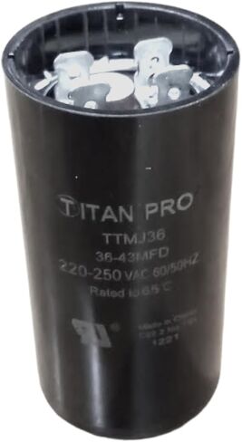 Titan Pro TTMJ36 Motor Start Capacitor 36-43 MFD UF / 220-250 VAC in Saudi Arabia