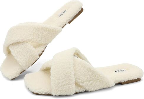 UBFEN Womens Mens Slippers Memory Foam Comfort Fuzzy Plush Lining Slip On House Shoes in Saudi Arabia