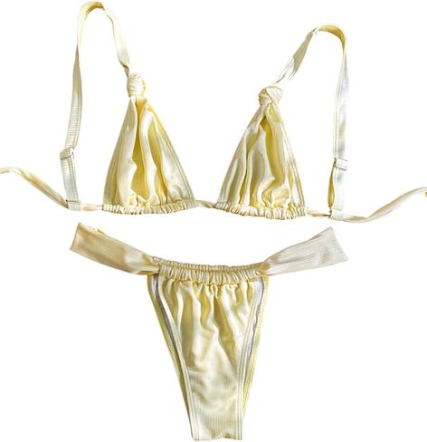 Verdusa Women's 2 Piece Triangle Bikini Sets Summer Thong Bathing Suit Vacation Outfits in Saudi Arabia