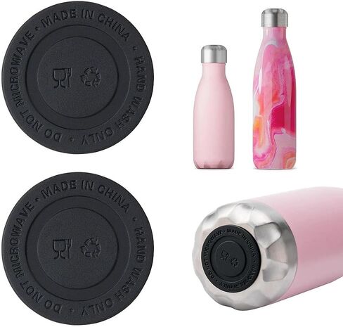 Silicone Bottom Protector Mat - 2 Pack Rubber Pad for Swell, Mollcity, Mira and Iron °Flask Retro Cola - Shape Sport Insulated Water Bottles in Saudi Arabia