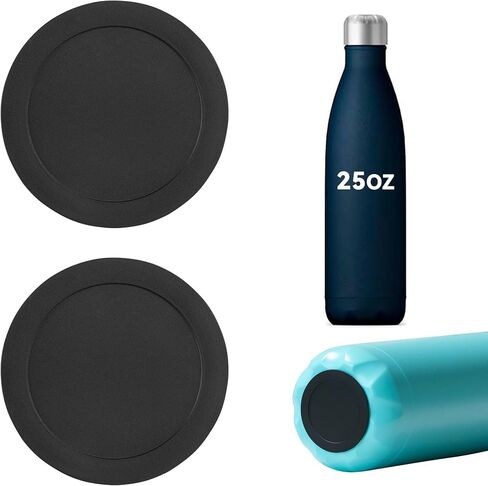 Silicone Bottom Protector Mat - 2 Pack Rubber Pad for Swell, Mollcity, Mira and Iron °Flask Retro Cola - Shape Sport Insulated Water Bottles in Saudi Arabia