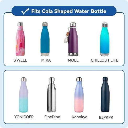 Silicone Bottom Protector Mat - 2 Pack Rubber Pad for Swell, Mollcity, Mira and Iron °Flask Retro Cola - Shape Sport Insulated Water Bottles in Saudi Arabia