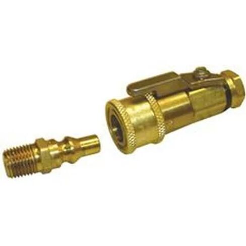 1/4" Gas Quick Connect Adapter Shut Off Valve Kit Brass (Pack of 3) in Saudi Arabia