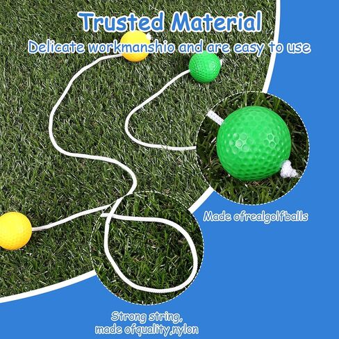 12 Pcs Ladder Ball Bolas Replacement, Made from Real Golf Balls, Tangle-Free Outdoor Toss Game Accessories for Yard Game, 4 Colors in Saudi Arabia