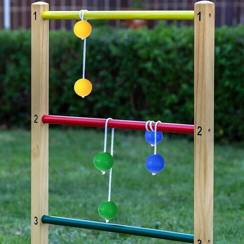 12 Pcs Ladder Ball Bolas Replacement, Made from Real Golf Balls, Tangle-Free Outdoor Toss Game Accessories for Yard Game, 4 Colors in Saudi Arabia