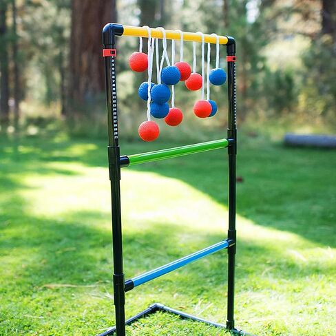 12 Pcs Ladder Ball Bolas Replacement, Made from Real Golf Balls, Tangle-Free Outdoor Toss Game Accessories for Yard Game, 4 Colors in Saudi Arabia