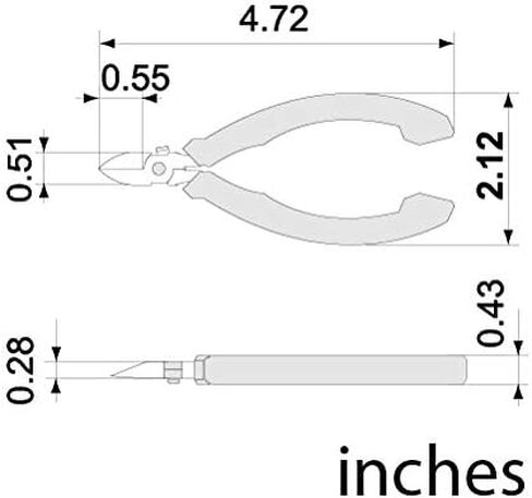 VAMPLIERS قواطع دقيقة مقاس 4.75 بوصة. صُنعت في اليابان. كماشة قطع جانبية بدرجة احترافية كماشة صغيرة. لأعمال لوحات الدوائر الكهربائية، وقطع الأسلاك النظيفة، والإصلاحات الإلكترونية. in Saudi Arabia