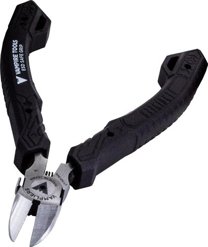 VAMPLIERS قواطع دقيقة مقاس 4.75 بوصة. صُنعت في اليابان. كماشة قطع جانبية بدرجة احترافية كماشة صغيرة. لأعمال لوحات الدوائر الكهربائية، وقطع الأسلاك النظيفة، والإصلاحات الإلكترونية. in Saudi Arabia