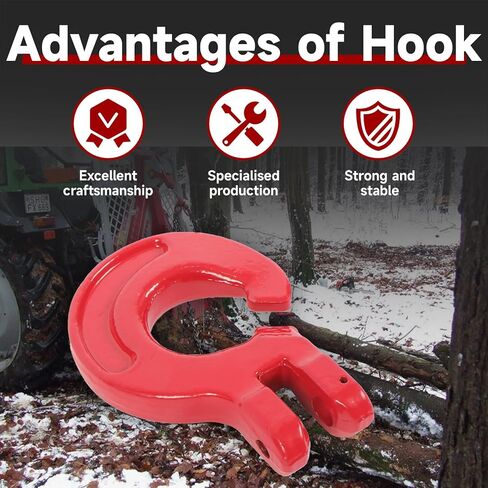 findmall 2Pcs 3/8" Logging Chain Choker Hook G80 Logging Choker 6900Lbs Working Load Limit for Logging Towing, Lifting, Hanging in Saudi Arabia