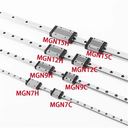 MGN9H MGN9 1 قطعة مصغرة من الفولاذ المقاوم للصدأ دليل خطي السكك الحديدية + 1 قطعة كتلة المنزلق 60 مللي متر-1000 مللي متر (380 مللي متر) in Kuwait