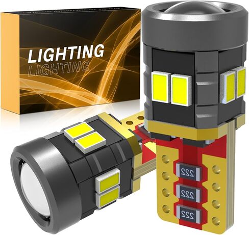912 921 لمبة LED عكسية، 600% أكثر سطوعًا T15 906 904 916 W16W للأضواء الاحتياطية مع جهاز العرض، 6000K أبيض غير قطبي بديل لصندوق السيارة وأضواء إيقاف الفرامل الثالثة، حزمة من 2 in Kuwait