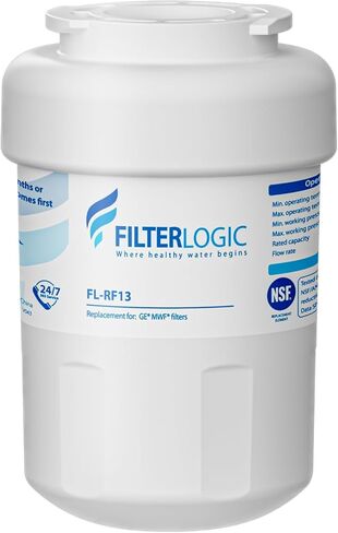 Filterlogic MWF Refrigerator Water filter, Replacement for GE® MWF, GE® Smart Water MWF, MWFINT, MWFP, MWFA, GWF, HDX FMG-1, GSE25GSHECSS, WFC1201, RWF1060, 197D6321P006, Kenmore 9991, r-9991 in Saudi Arabia