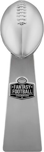 Fantasy Football Championship Trophy - Silver Finish Football Trophy Replica for League Winner, Premium Fantasy Trophy for Display, Durable Trophy Fantasy Football Award in Saudi Arabia