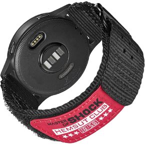 حزام نايلون 20 مم متوافق مع Garmin Vivoactive6/5/3، Forerunner 165/55/645/245 Music، متوافق مع Amazfit Active Premium 45 مم، حزام بديل من النايلون الناعم 20 مم. in Kuwait