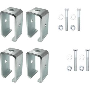 4Pack P1834-EG Heavy-Duty 1-5/8" Strut Channel Hanger Brackets,1,200 lbs Load Capacity Fits All 1-5/8" Trolley Track Electro-Galvanized Steel ﻿ in Kuwait