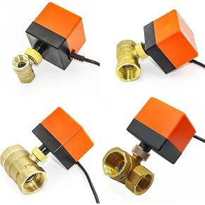 DN15 DN20 DN25 DN50 Electric Ball Valve 3-wire 2-Control Motorized Brass 220V 24V 12V AC/DC 1Pcs(3 WAY_24VDC) in Saudi Arabia