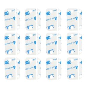 12 Pack Adhesive Replacement Tape for Ring Alarm Contact Sensors 2nd Gen, Pre-Cut Double-Sided Tape for Door, Window, Wall Alarm Sensors, Easy Installation in Saudi Arabia