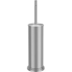 Brushed Nickel Toilet Brush and Holder Set,304 Stainless Steel Toilet Brush for Bathroom with Long Handle, Heavy Duty Toilet Bowl Brush,Removable Inner Bowl and Splash Protection,Deep Cleaning in Saudi Arabia