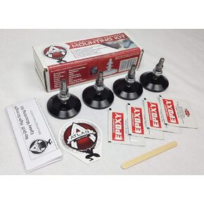 No-Drill, High-Strength Mounting Kit for Shop Equipment, Stands, Air Compressors, Grinders, Tables Carbon Steel Round 2.5-in 4-Pack in Saudi Arabia