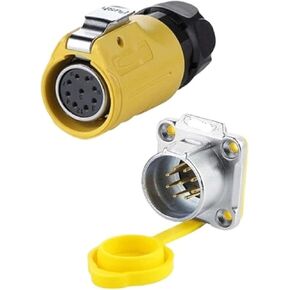 9 pin power signal connector female and male socket waterproof IP67 M20 in Saudi Arabia
