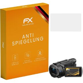 واقي شاشة atFoliX متوافق مع طبقة حماية شاشة Sony FDR-AX53، طبقة حماية FX مضادة للانعكاس وممتصة للصدمات (3X) in Kuwait